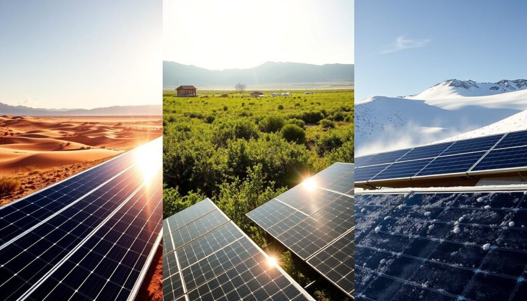 solar panel performance in different climates